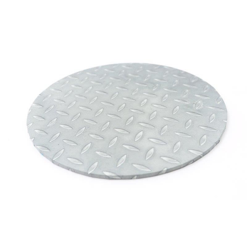 Bake Group Food Presentation Board Round Checker Plate 14in