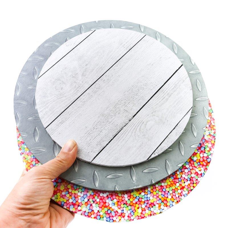 Bake Group Food Presentation Board Round Sprinkles 10in