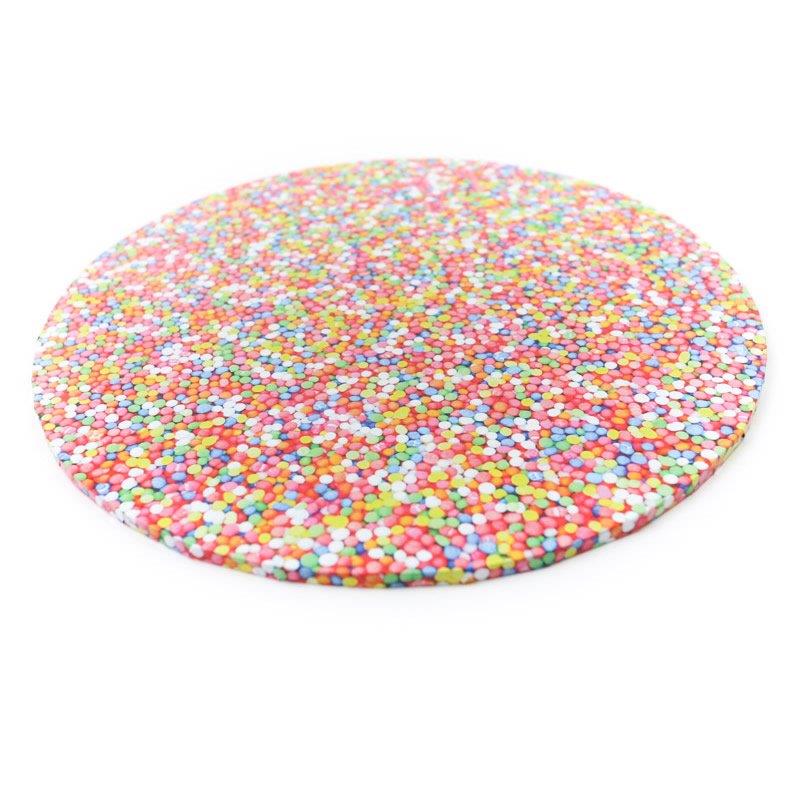 Bake Group Food Presentation Board Round Sprinkles 10in