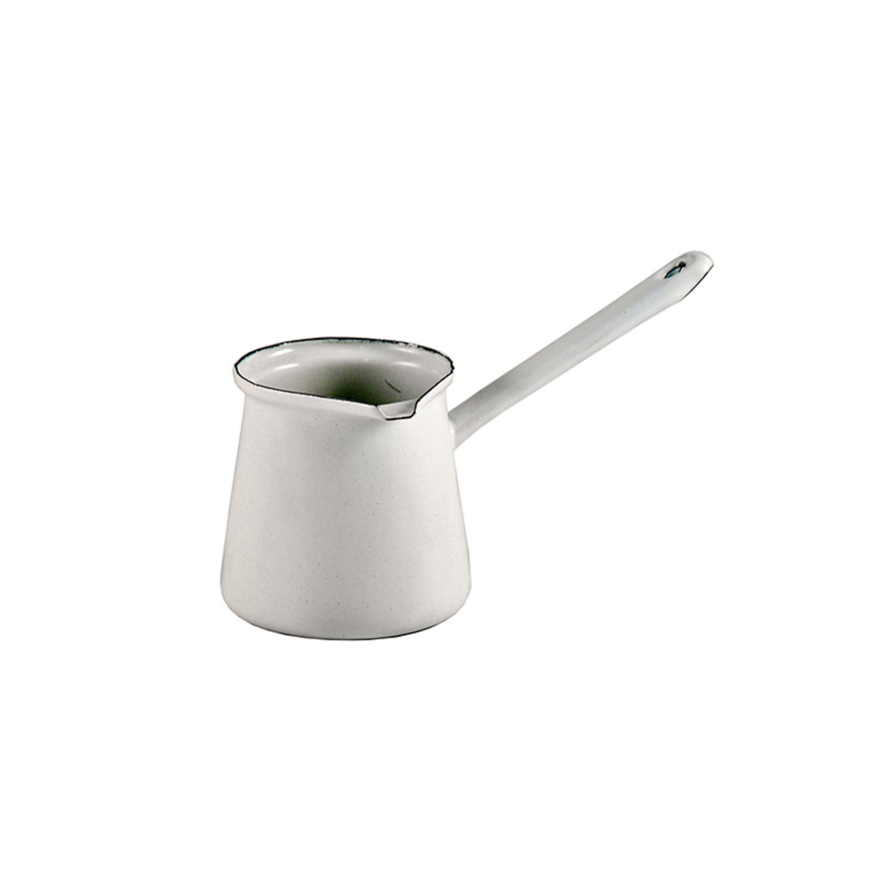 Urban Style Enamelware Turkish Coffee Pot 250ml - White