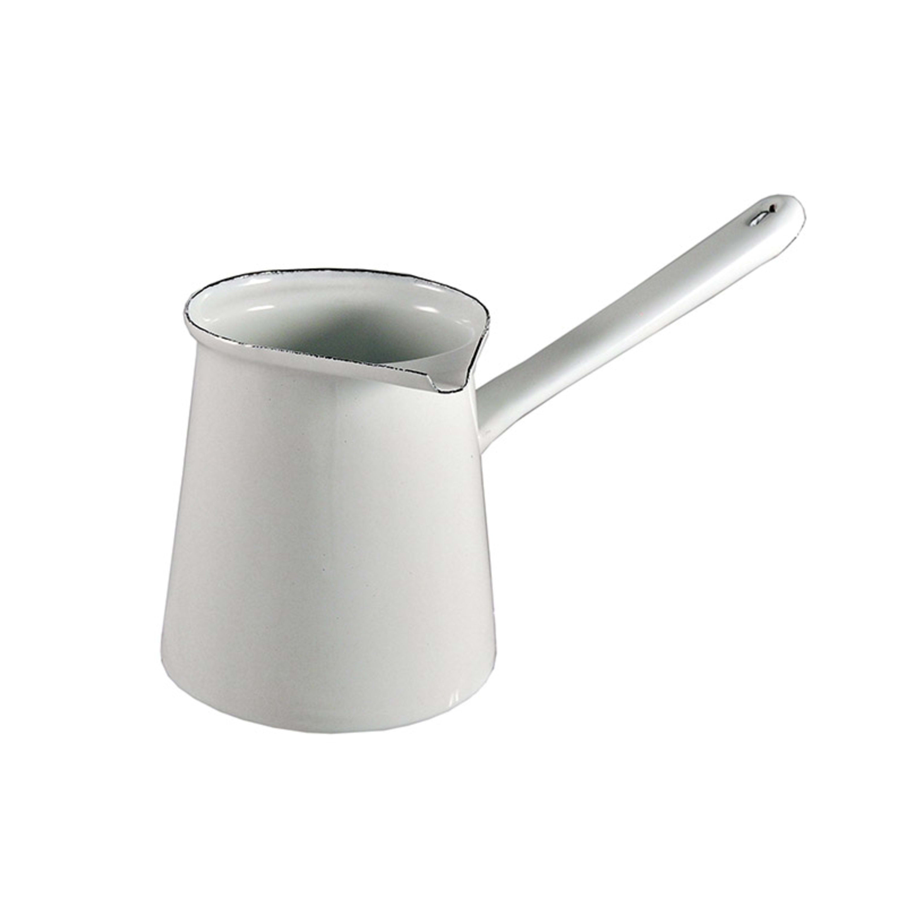 Urban Style Enamelware Turkish Coffee Pot 750ml - White