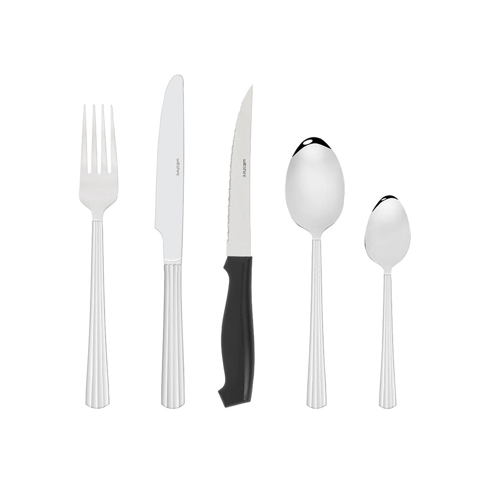 Wiltshire Bavaro Cutlery Set with Steak Knives 50 Piece