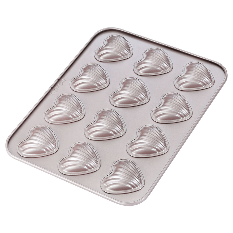 CHEFMADE Heart Madeleine Pan 12 Cup (WK9422)