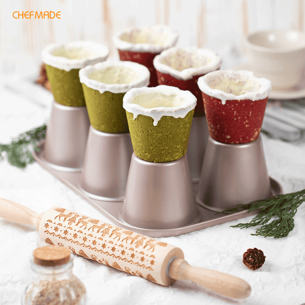 CHEFMADE Jumbo Muffin Pan 6 Cup (WK9845)