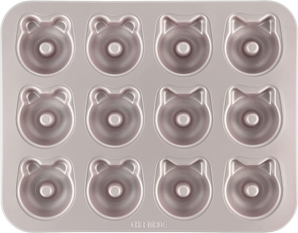 CHEFMADE Bear & Cat Cake Pan 12 Cup (WK9930)