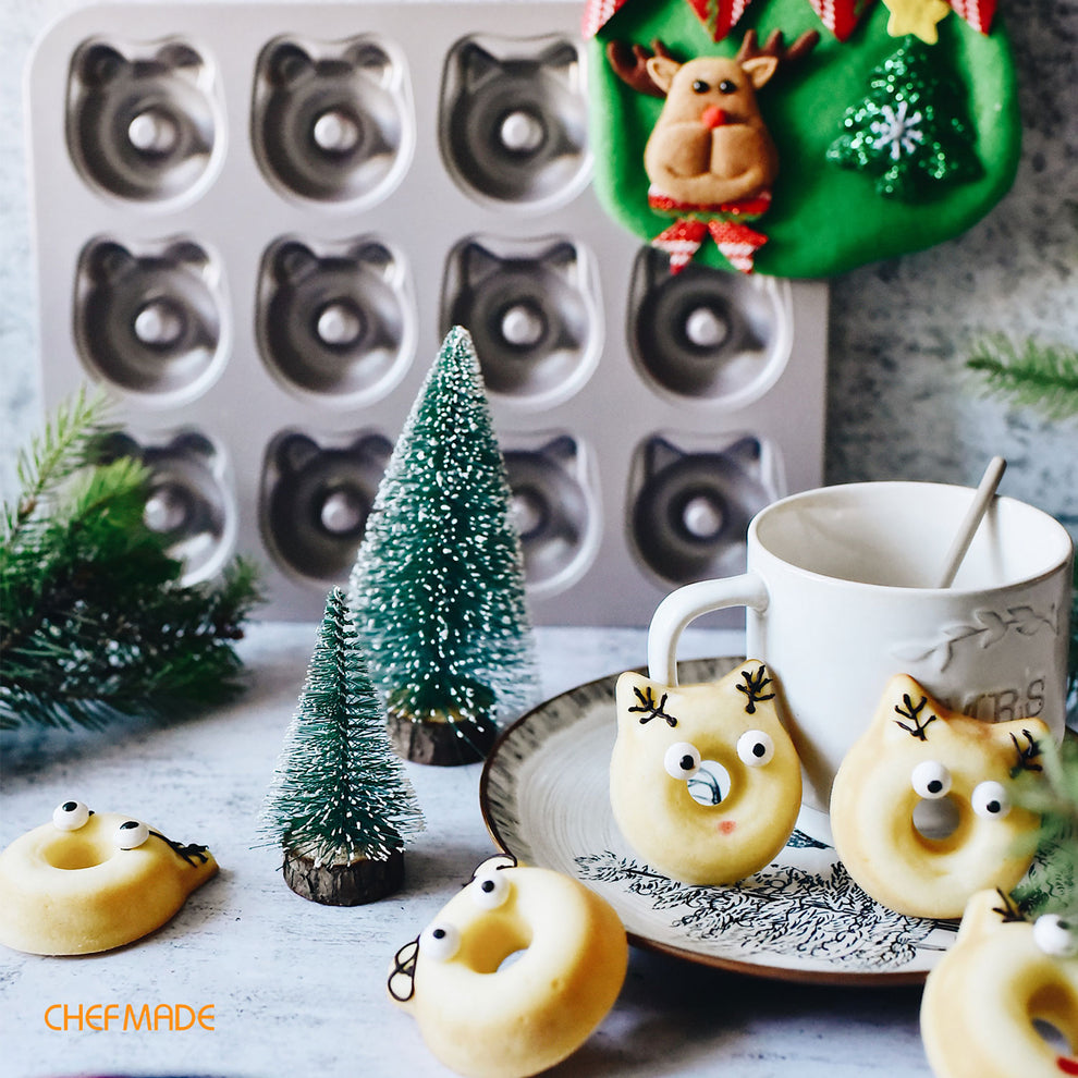 CHEFMADE Bear & Cat Cake Pan 12 Cup (WK9930)