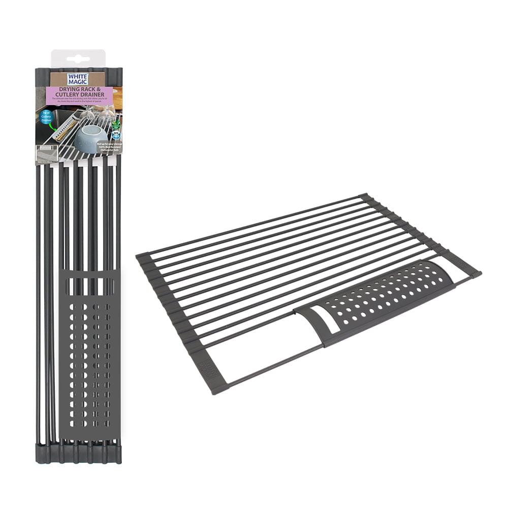 White Magic Drying Rack & Cutlery Drainer