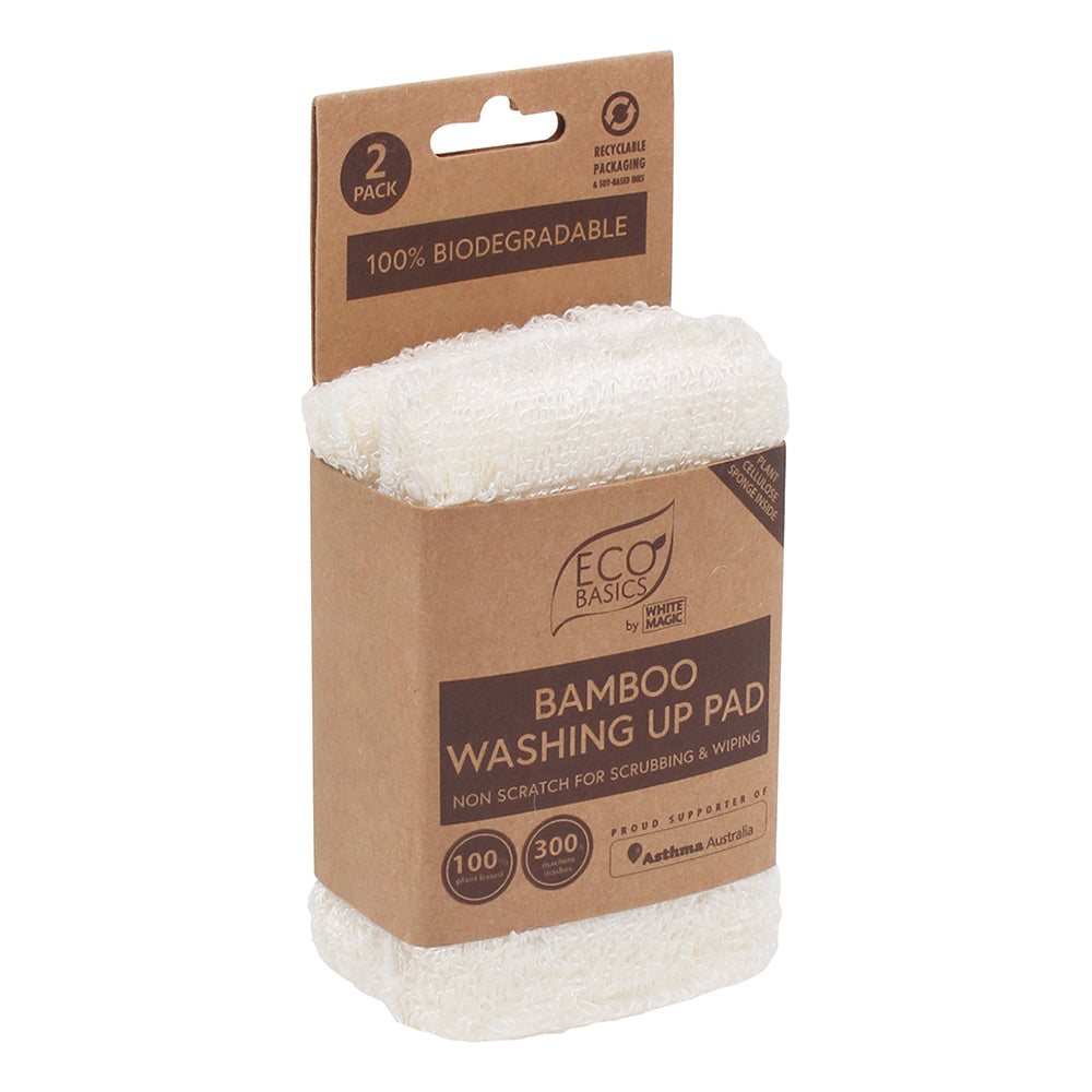 Eco Basics Bamboo Washing Up Pad 2 Pack