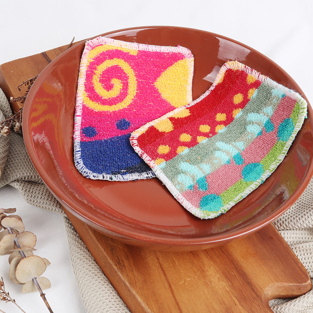 Eco Basics Cotton Flat Flat Pot Scrubber - 2 Pack