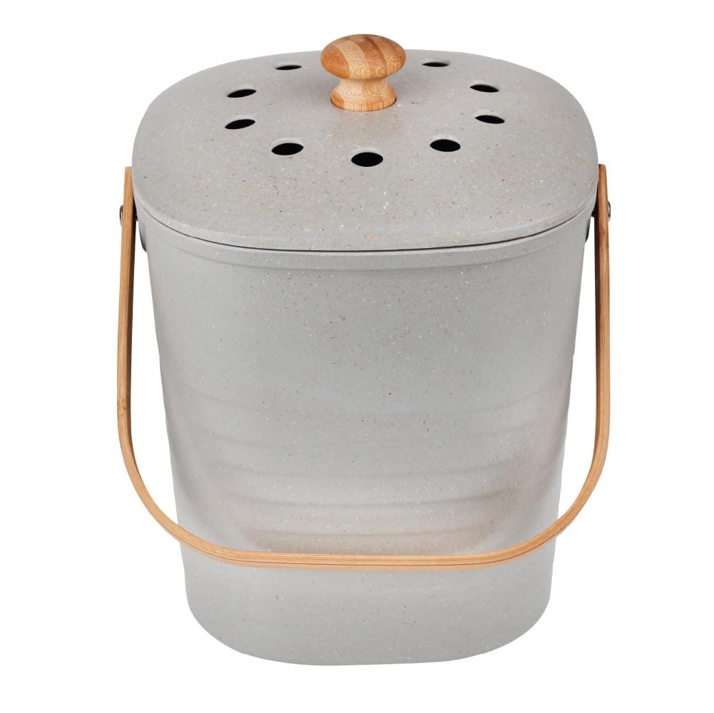 Eco Basics Kitchen Compost Waste Bin 6L Granite