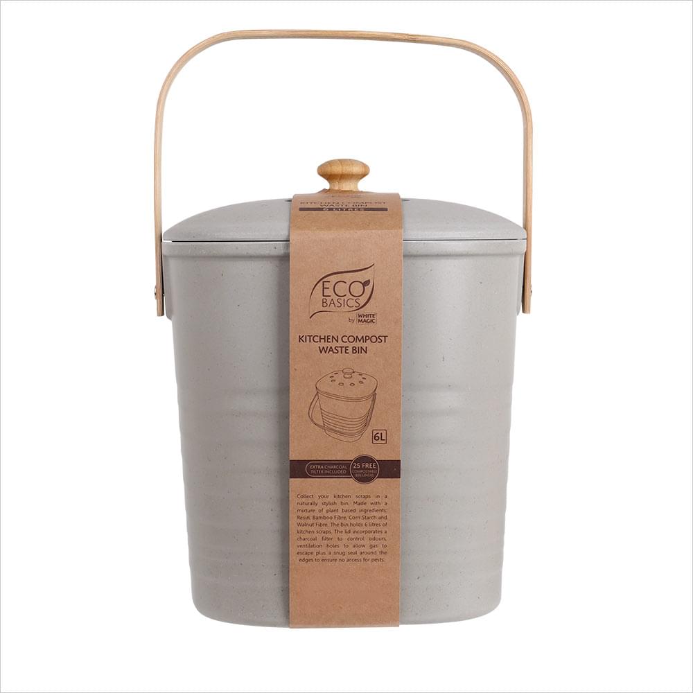 Eco Basics Kitchen Compost Waste Bin 6L