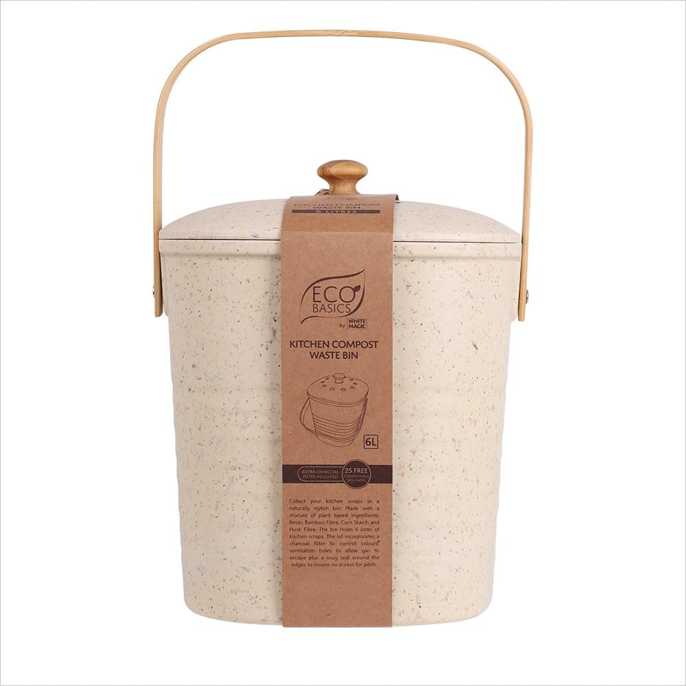 Eco Basics Kitchen Compost Waste Bin 6L