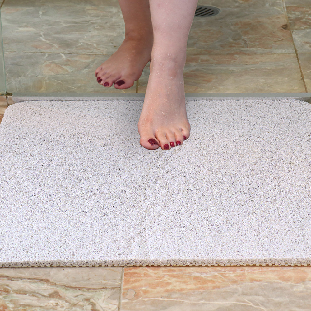 White Magic Non-Slip Shower Mat Square