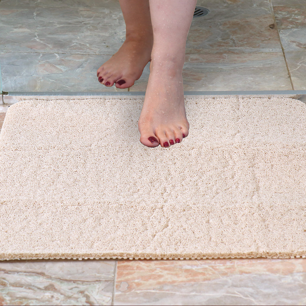 White Magic Non-Slip Shower Mat Square