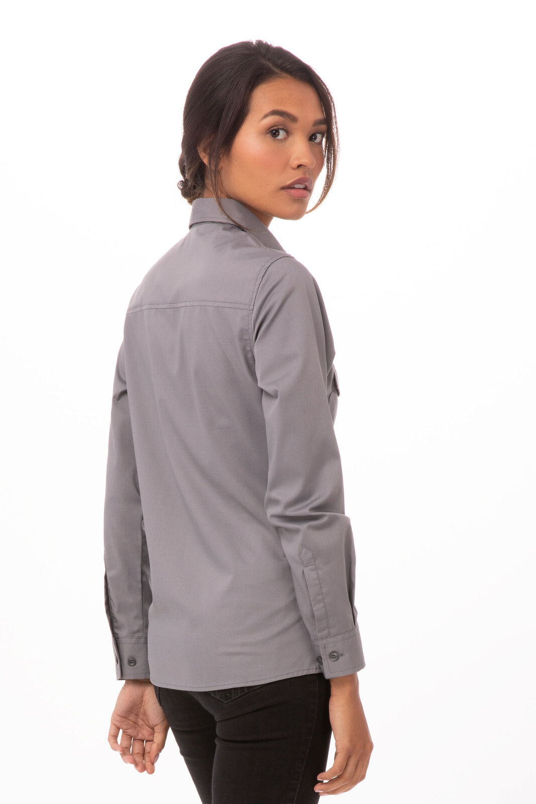 Chef Works Pilot Women's Shirt - Grey