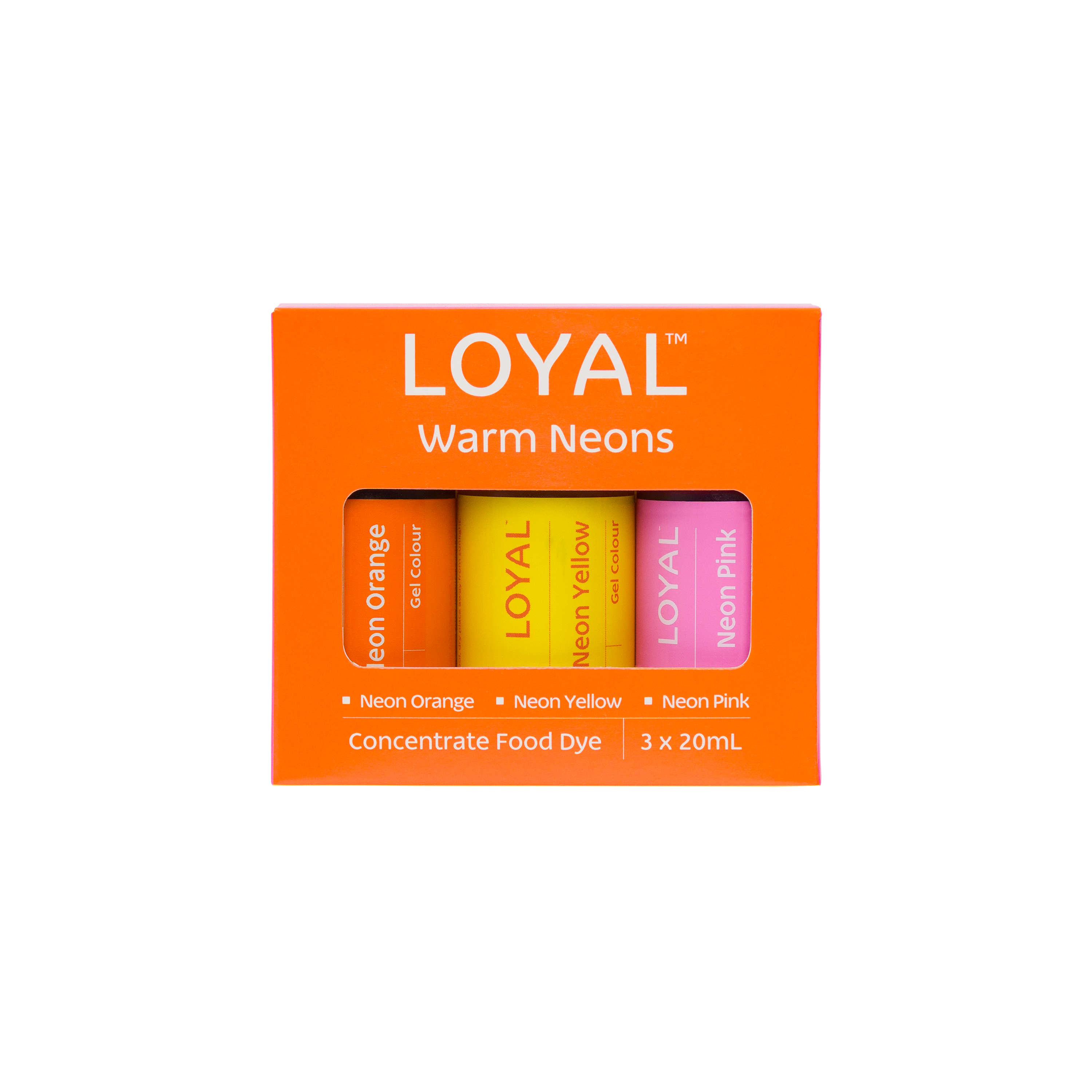 LOYAL Gel Colour Set Warm Neons 20ml 3 Piece