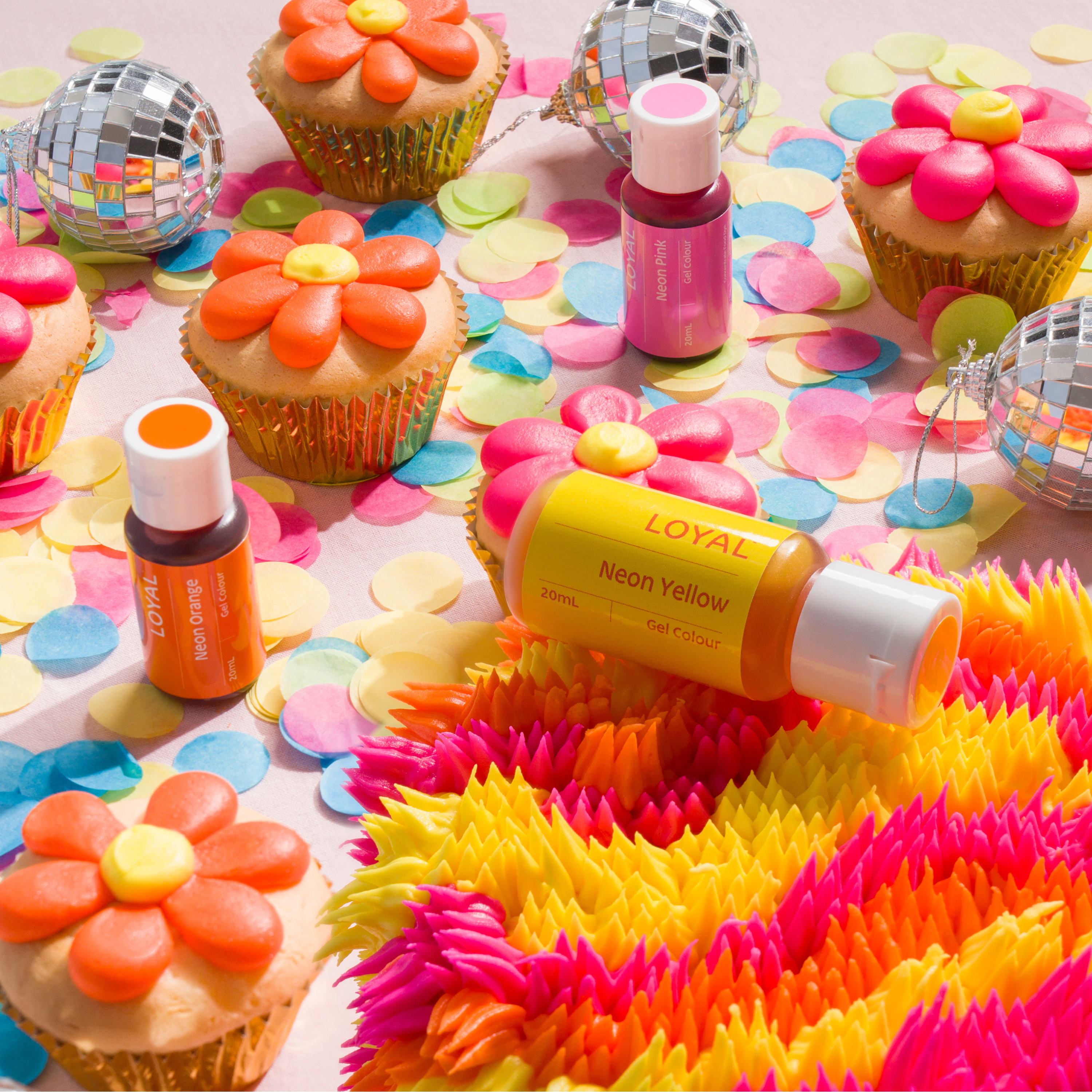 LOYAL Gel Colour Set Warm Neons 20ml 3 Piece