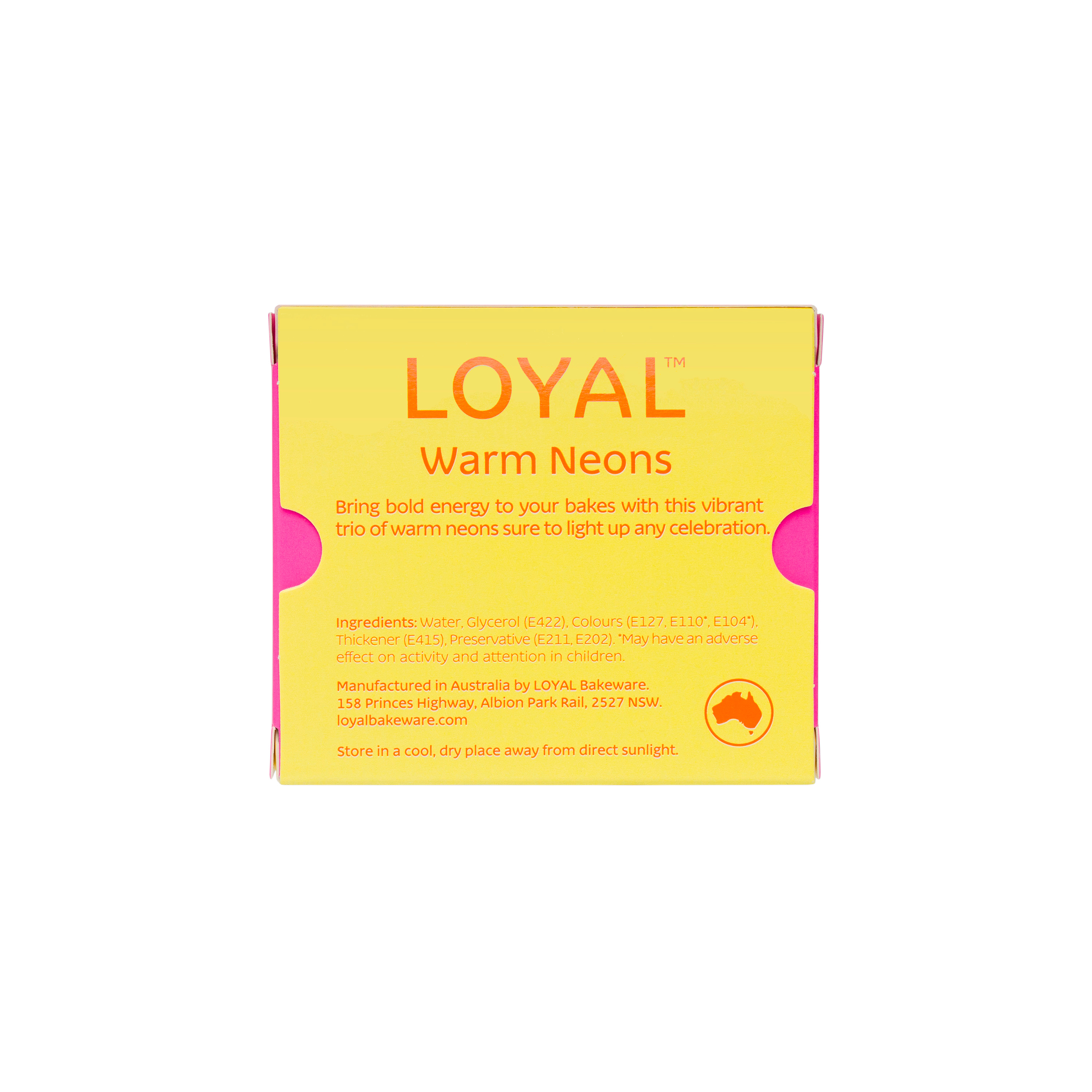 LOYAL Gel Colour Set Warm Neons 20ml 3 Piece