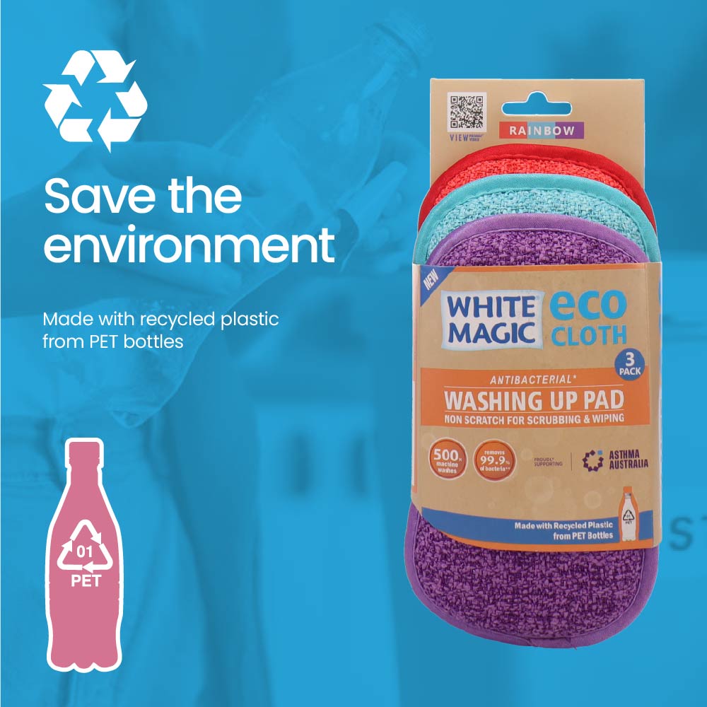 Eco Cloth Washing Up Pad 3 Pack
