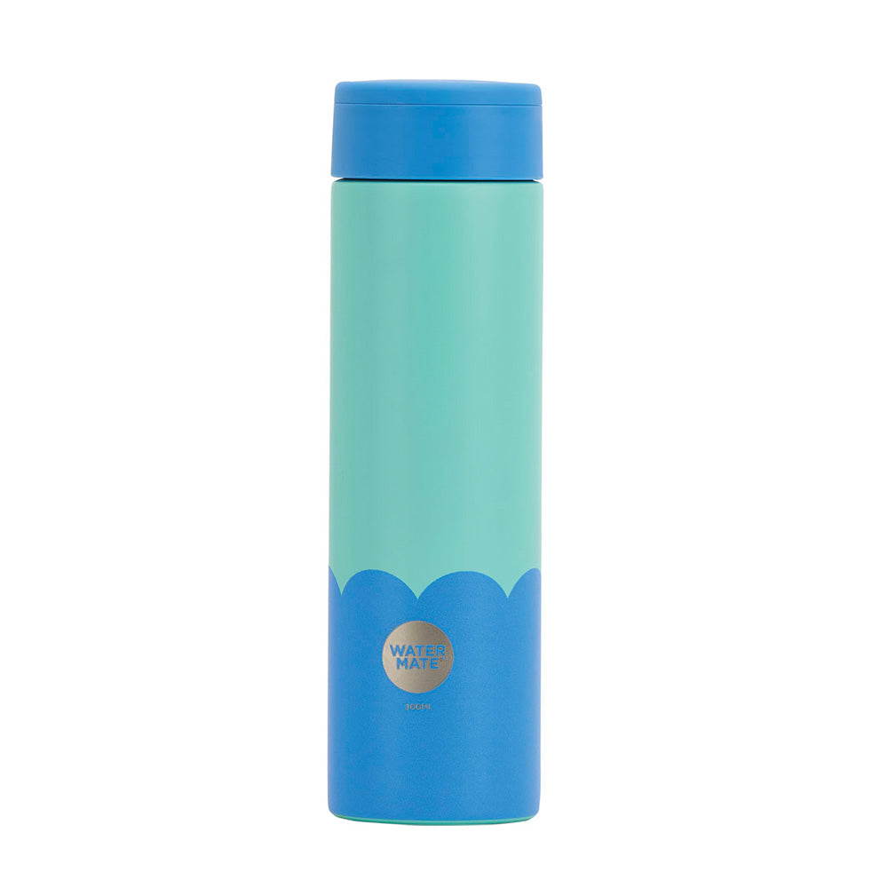Annabel Trends Stainless Steel Mini Bottle Wave Aqua & Blue