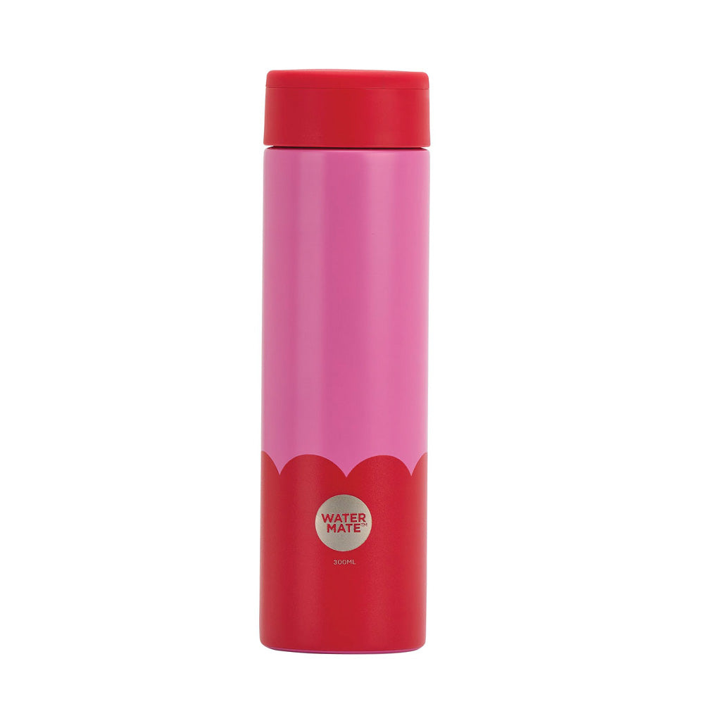 Annabel Trends Stainless Steel Mini Bottle Wave Pink & Red