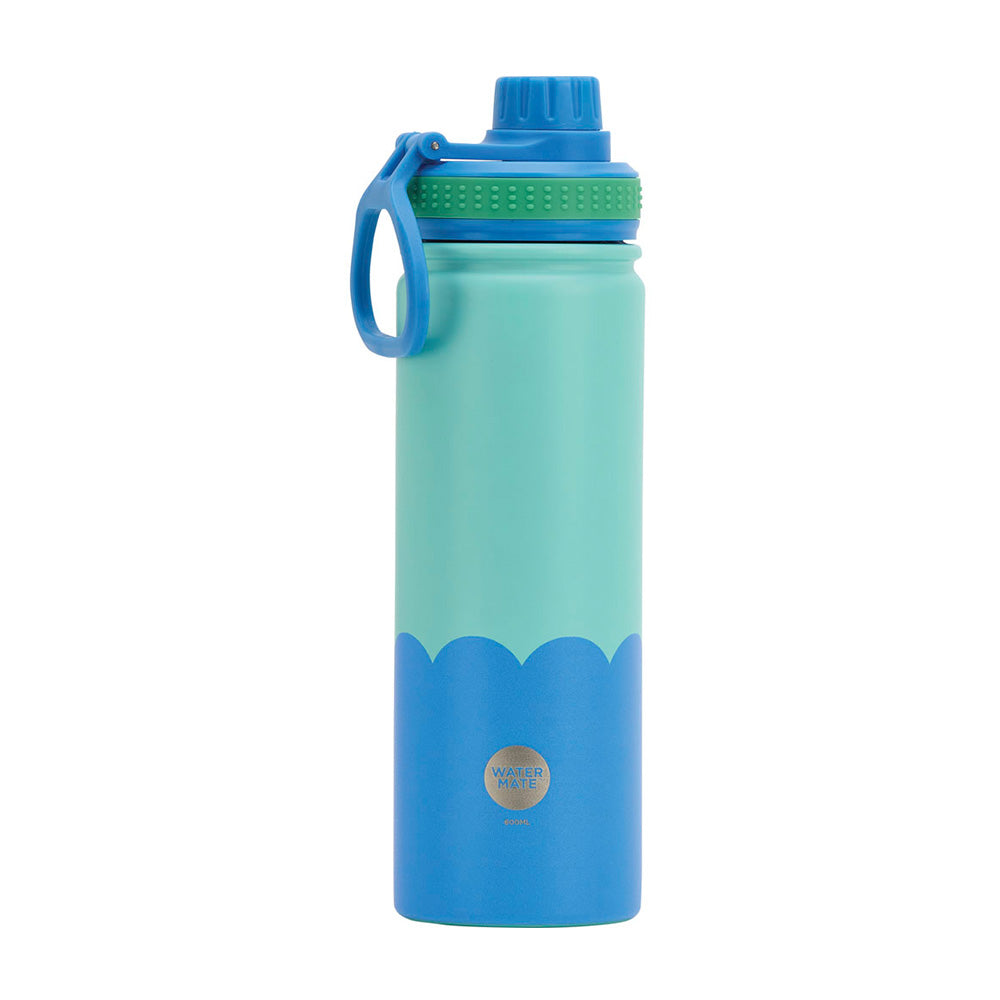 Annabel Trends Stainless Steel Watermate Drink Bottle Wave 600ml Pink & Red