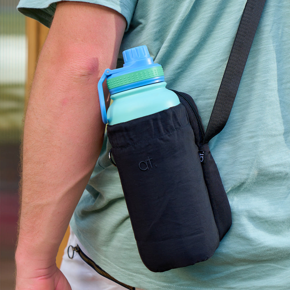 Annabel Trends Stainless Steel Watermate Drink Bottle Wave 600ml Aqua & Blue