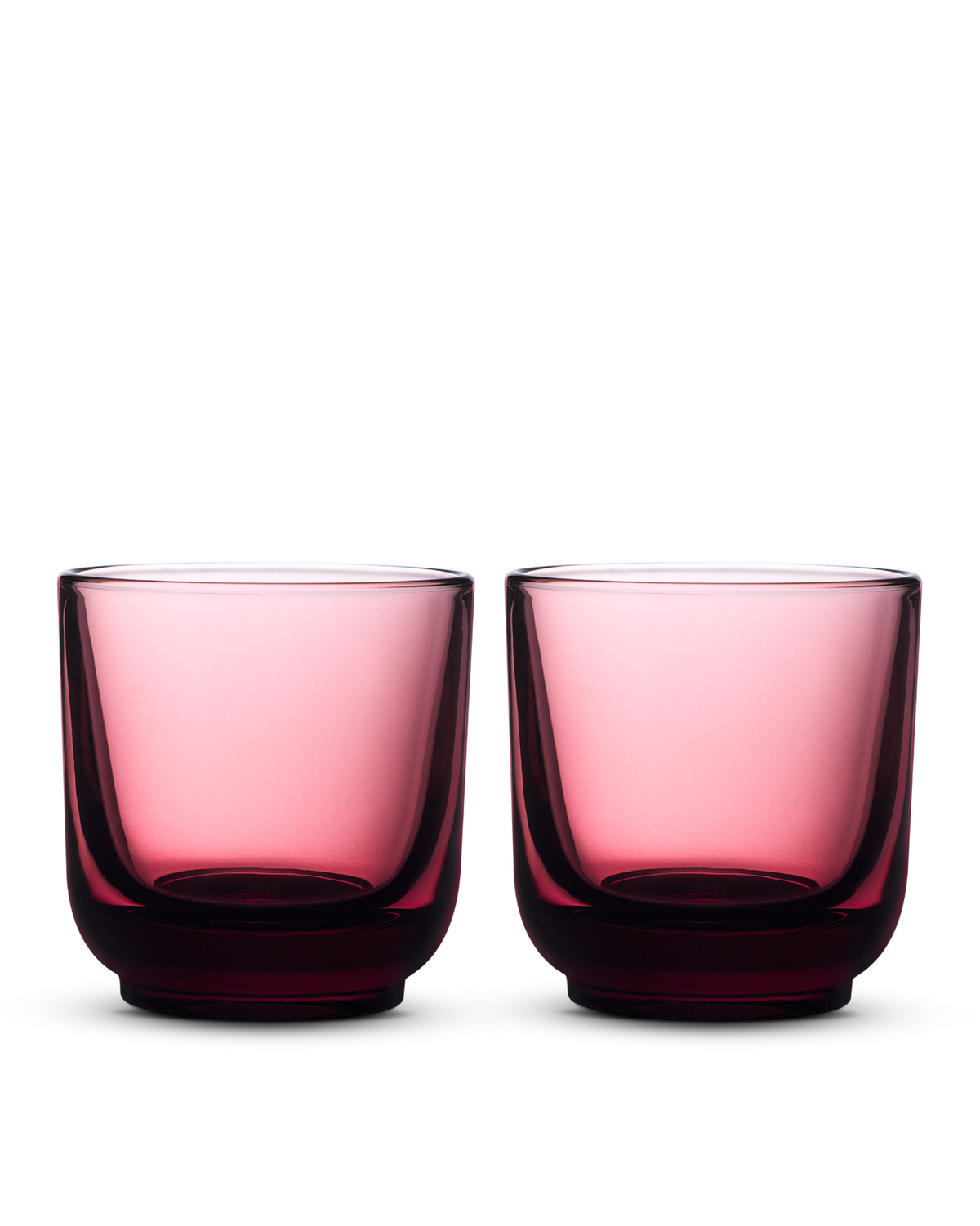 Fellow Pirch Cappuccino Glasses - Set of 2 (Garnet)