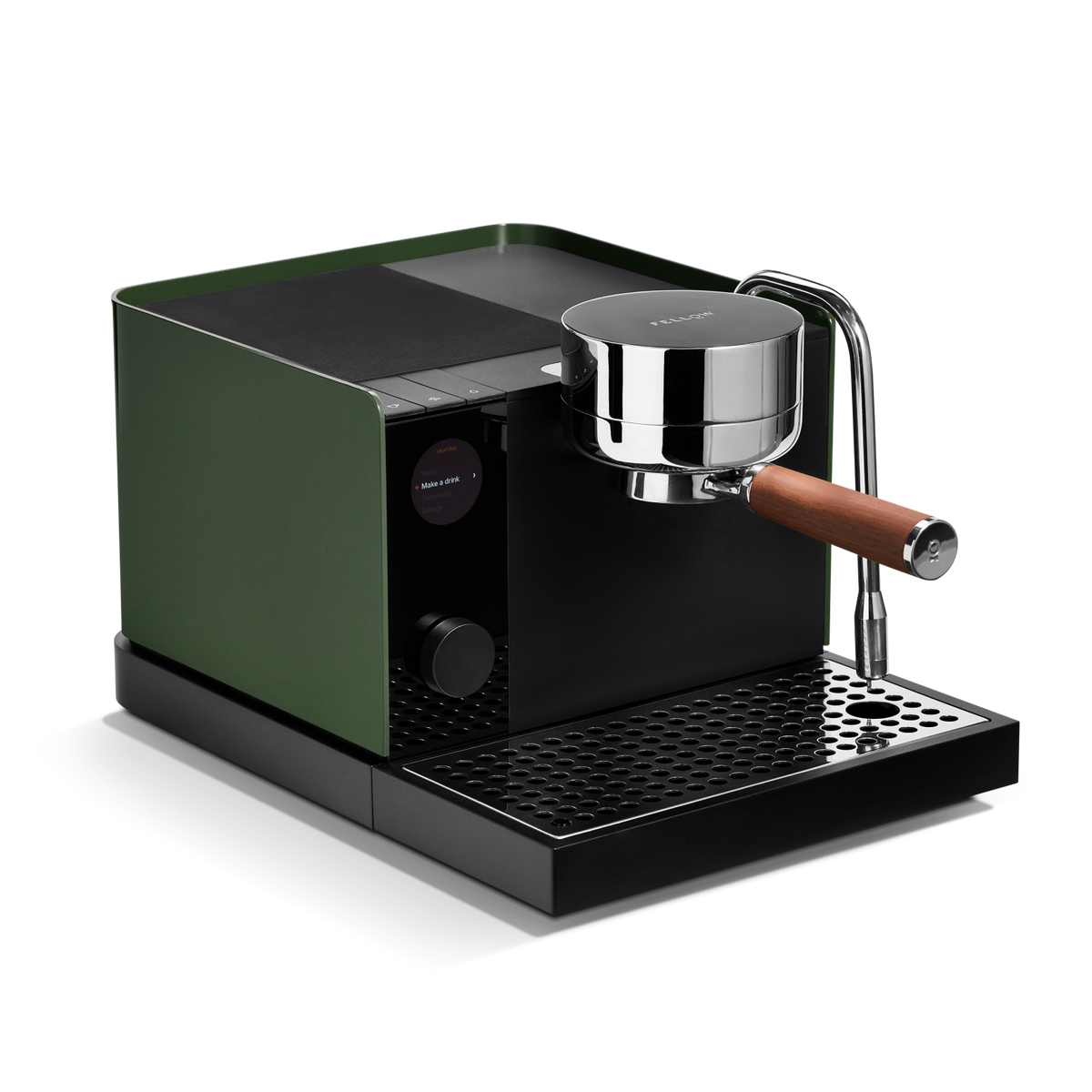 Fellow Espresso Series 1 Coffee Machine - Woodland Green with Walnut