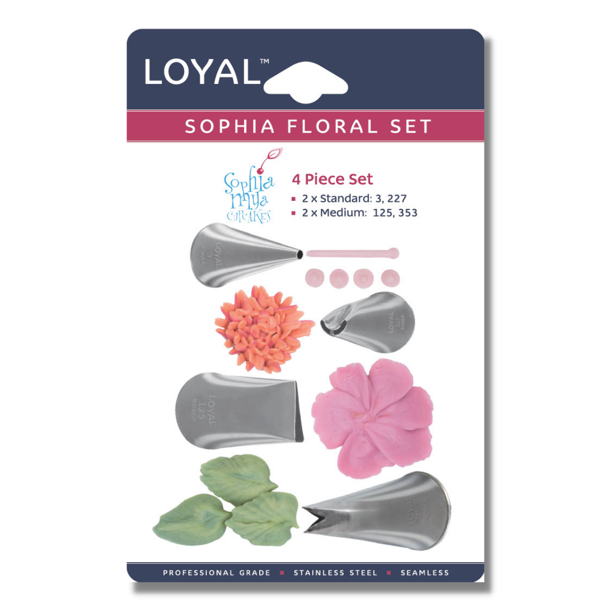 LOYAL Piping Tip Set Sophia Floral