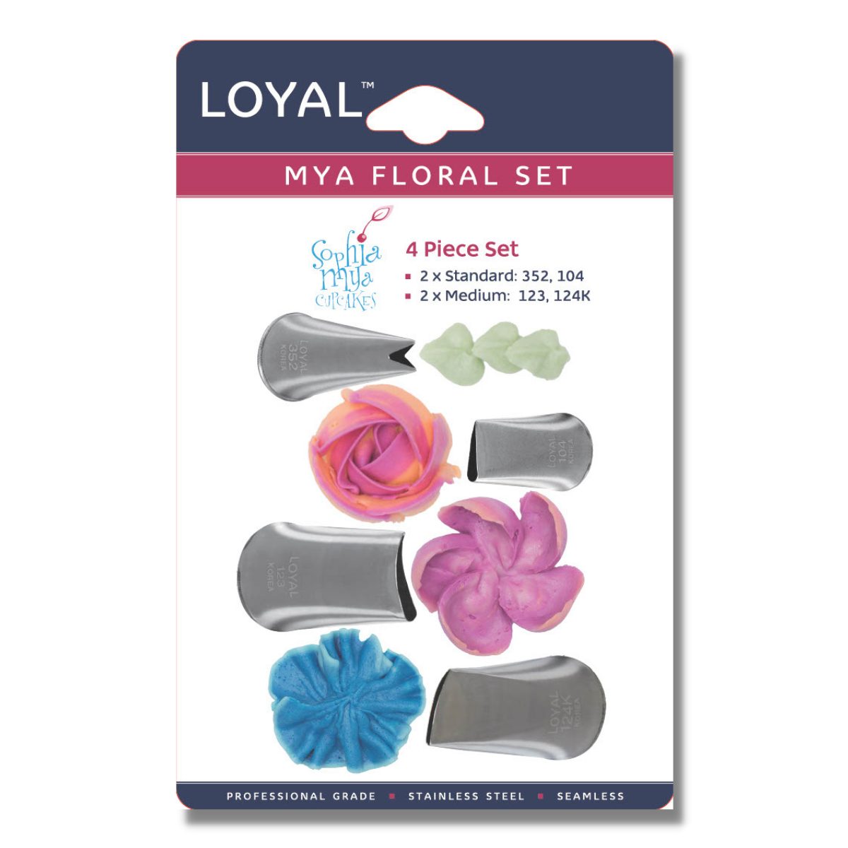 LOYAL Piping Tip Set Mya Floral