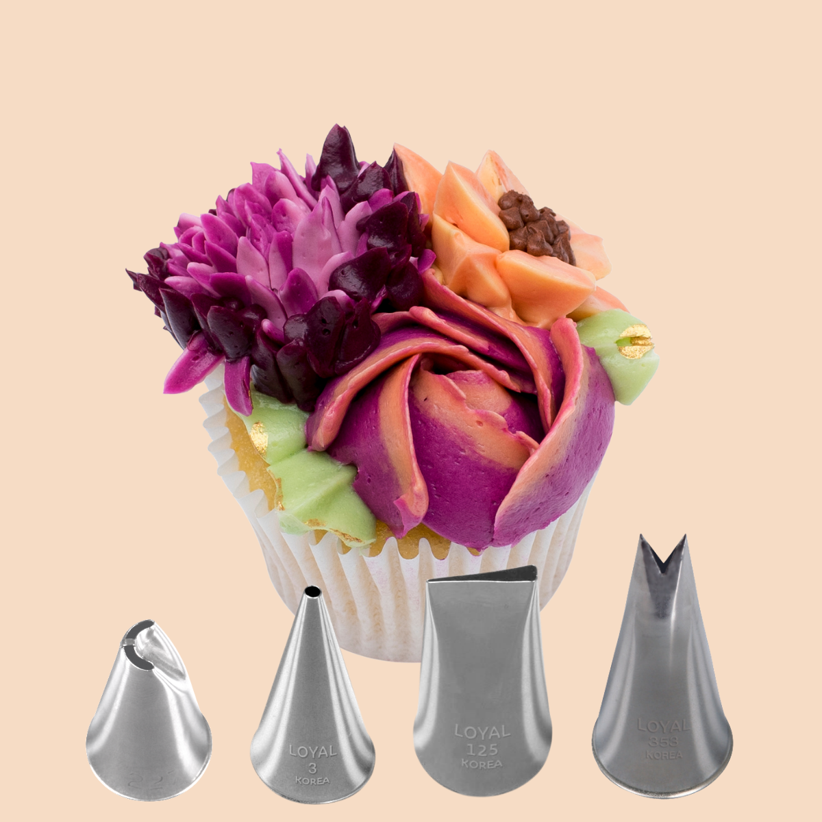 LOYAL Piping Tip Set Sophia Floral
