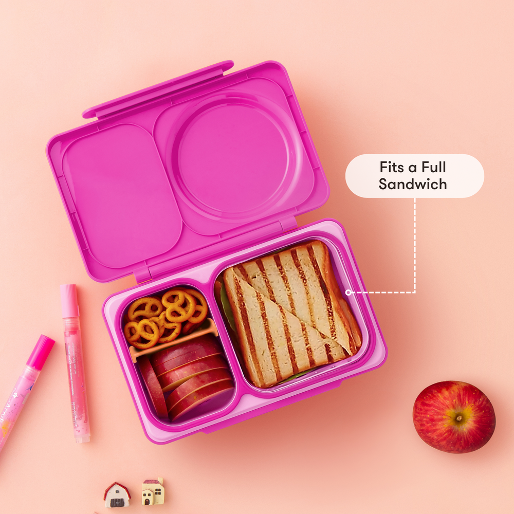 OmieBox UP Hot & Cold Bento Box - Pop Pink