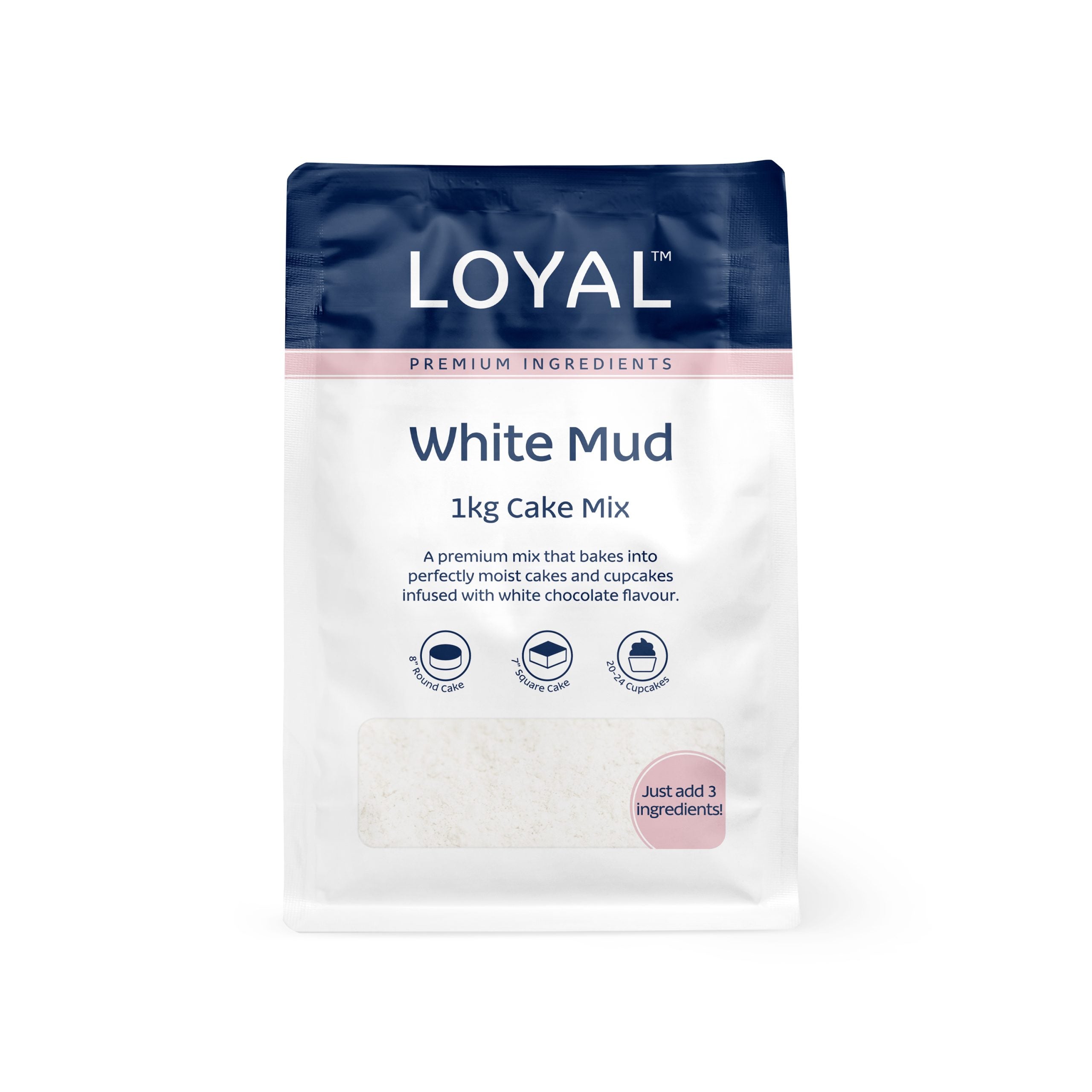 LOYAL White Mud Cake Mix 1kg