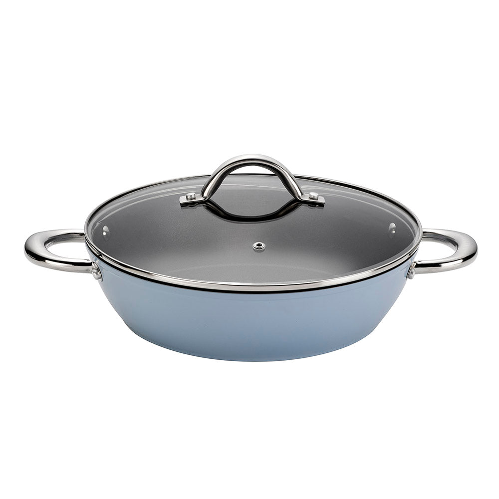 Wiltshire Easycook Blue 28cm Non-Stick Casserole with Glass Lid