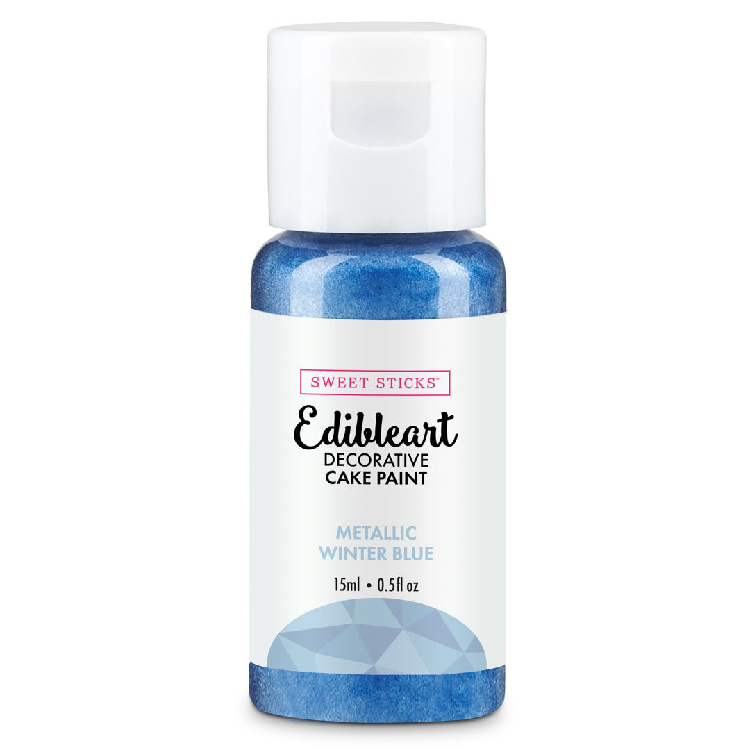 SWEET STICKS Metallic Edibleart Paint - Winter Blue