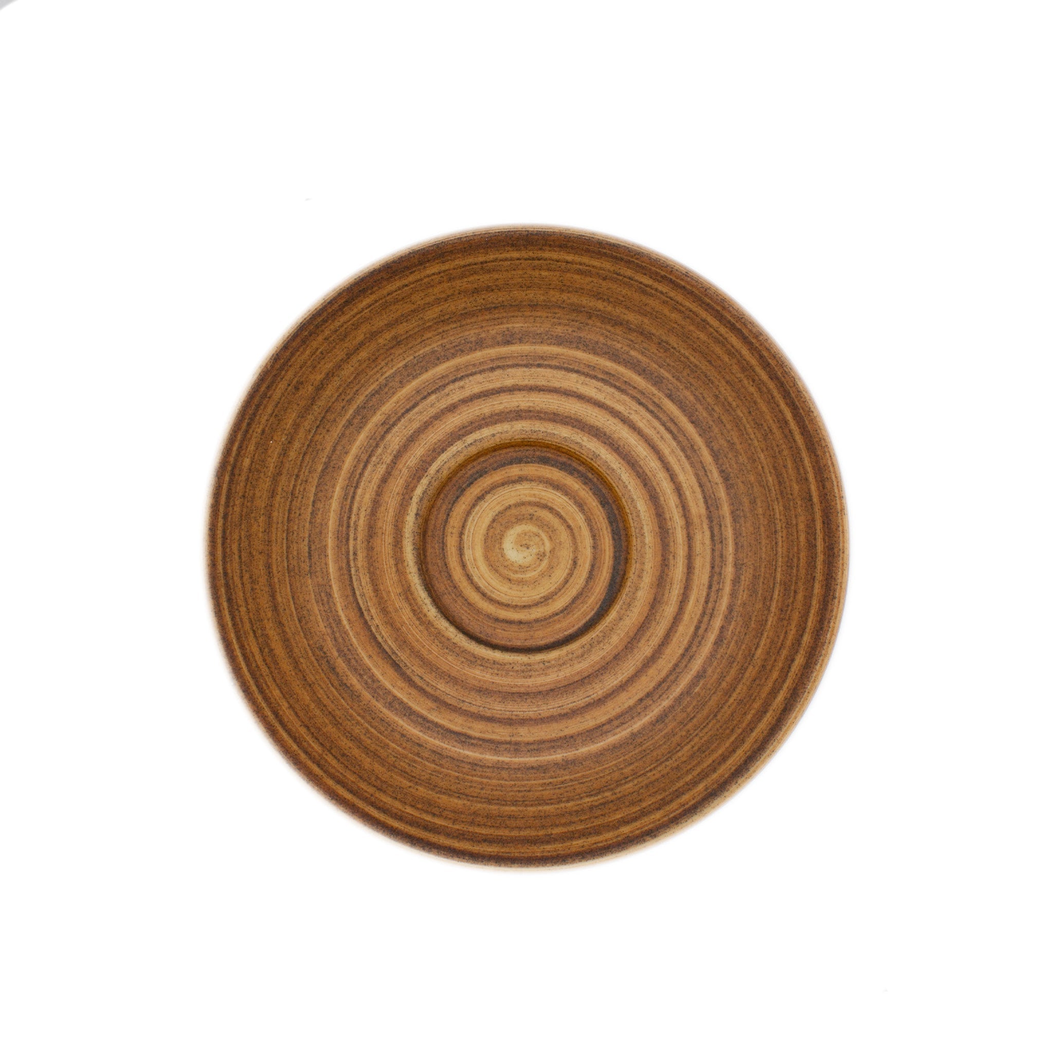Incafe Wood Grain Espresso Saucer 6 Piece