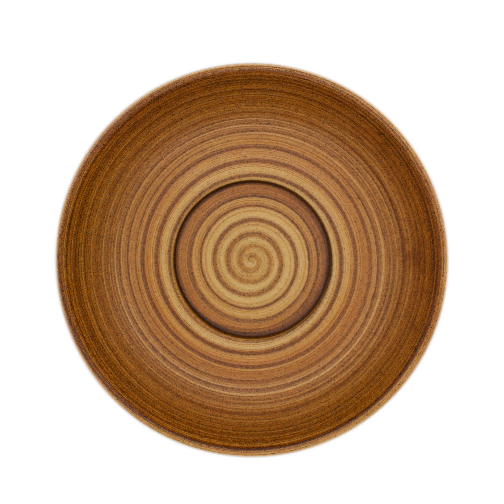 Incafe Wood Grain Bowl Cappuccino Saucer 6 Piece