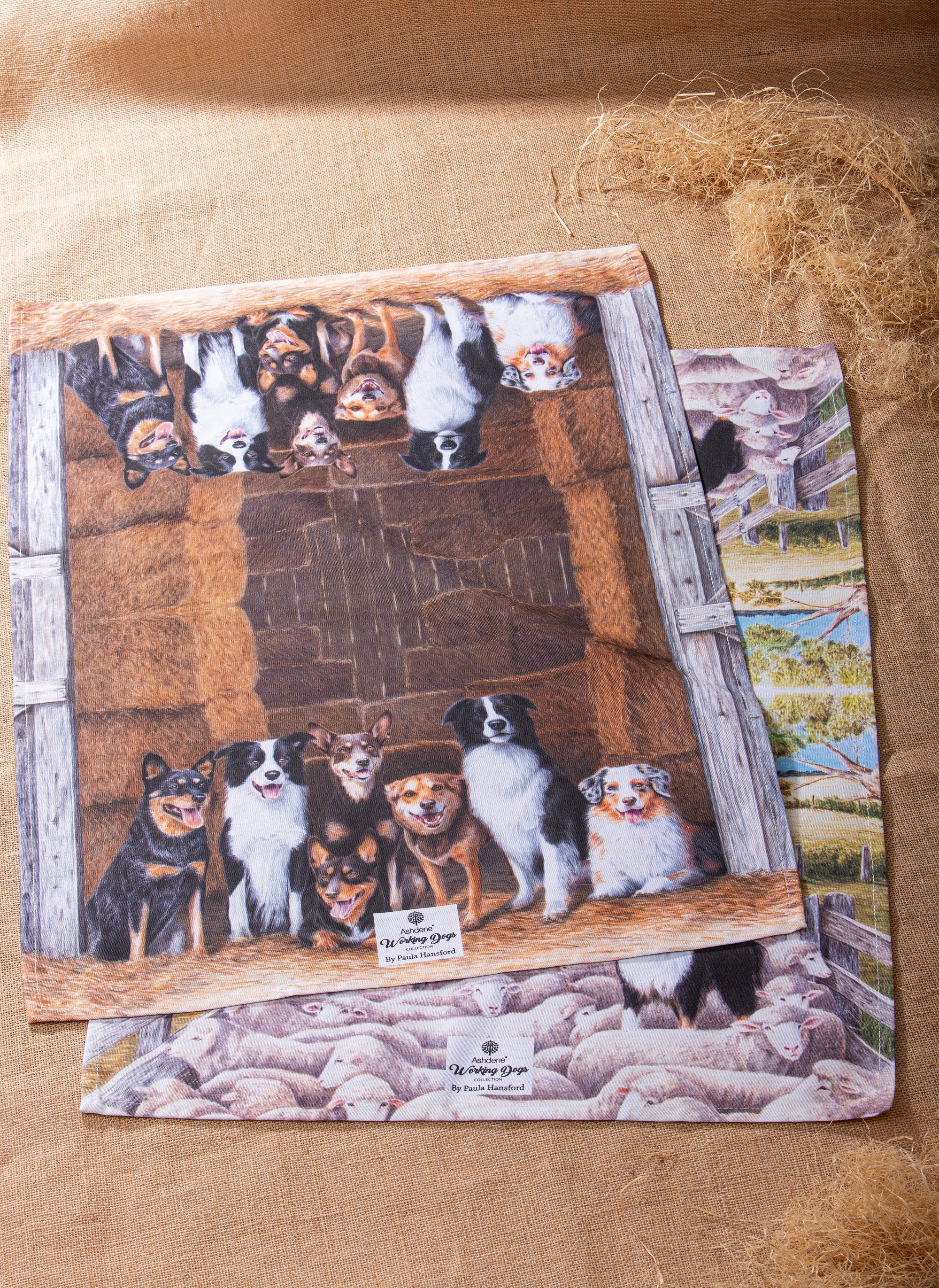 Ashdene Working Dogs Farm 2pk Kitchen Towel