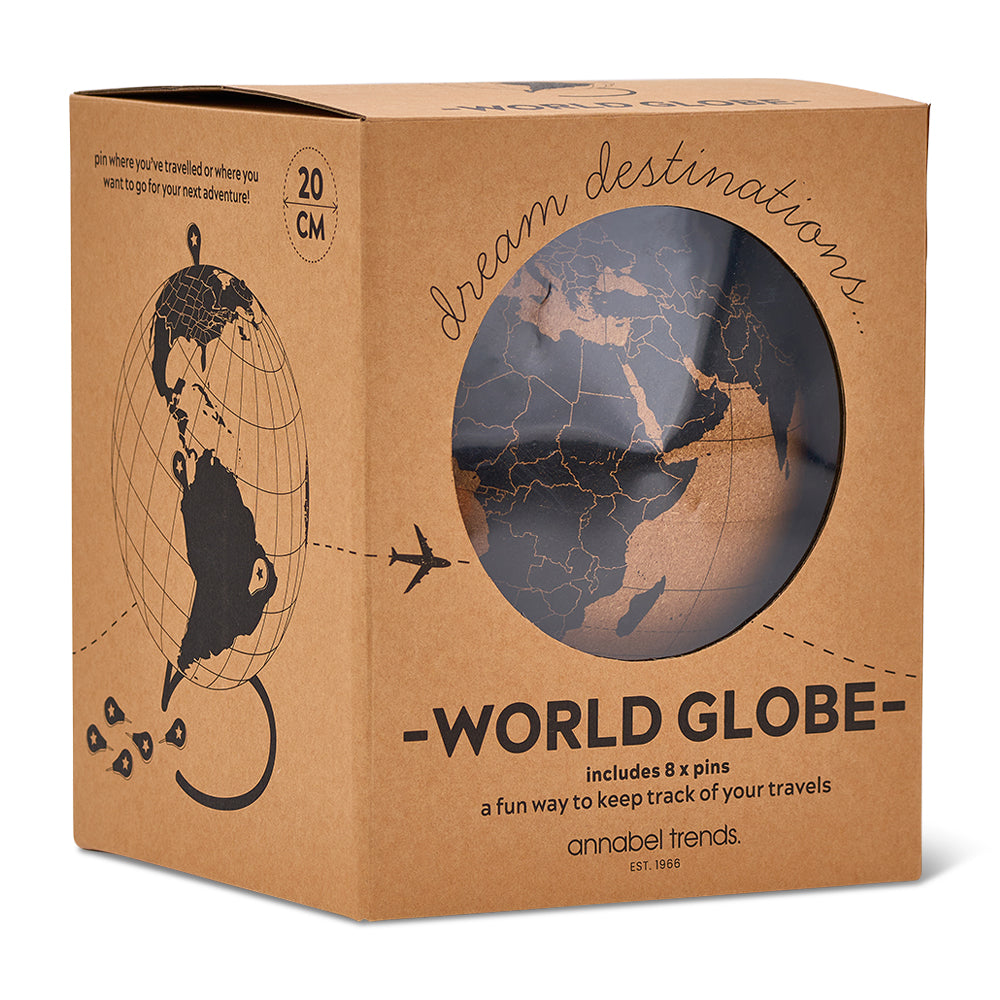 Annabel Trends World Globe Cork 20cm