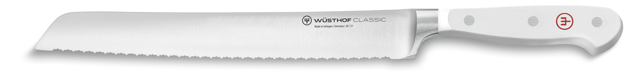 Wusthof Classic White Precision Double-Serrated Bread Knife - 23cm