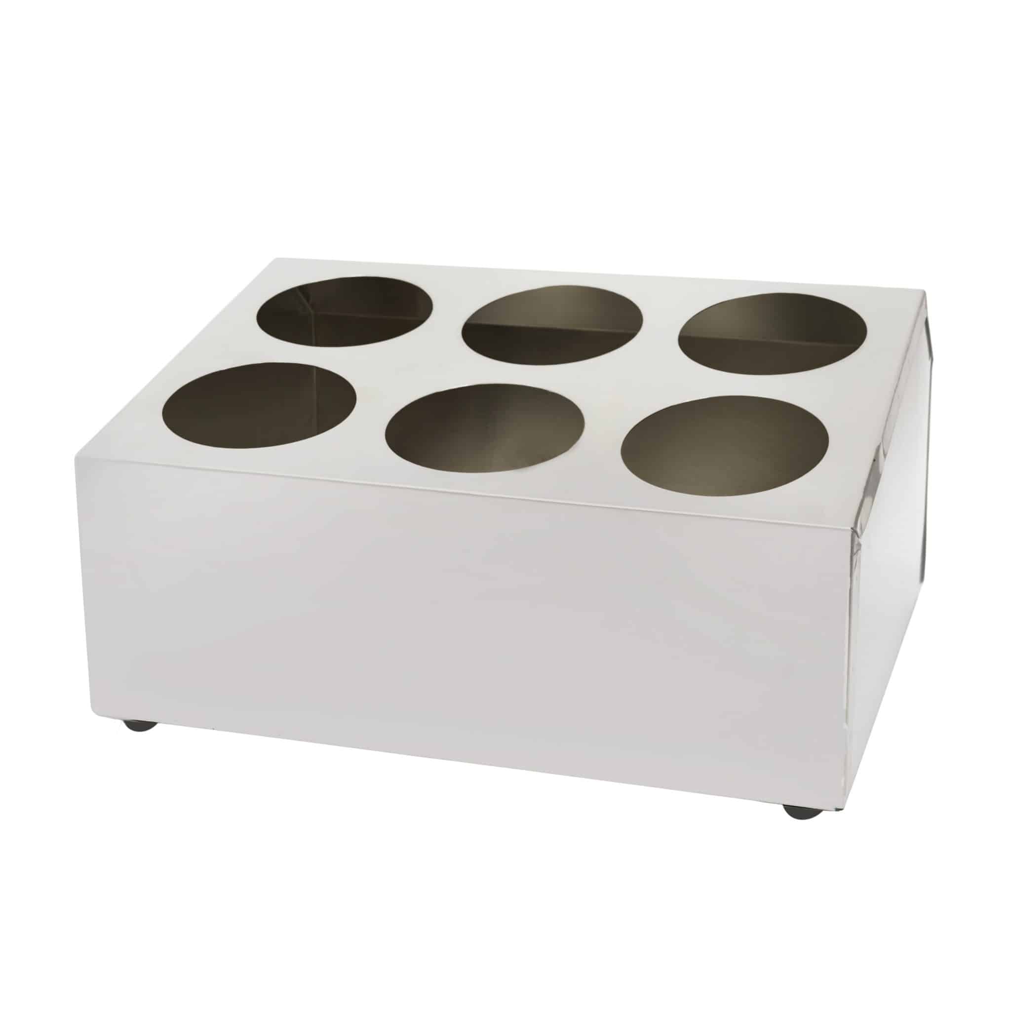KH Classik Chef Cutlery Cylinder Holder S/Steel 6 Hole
