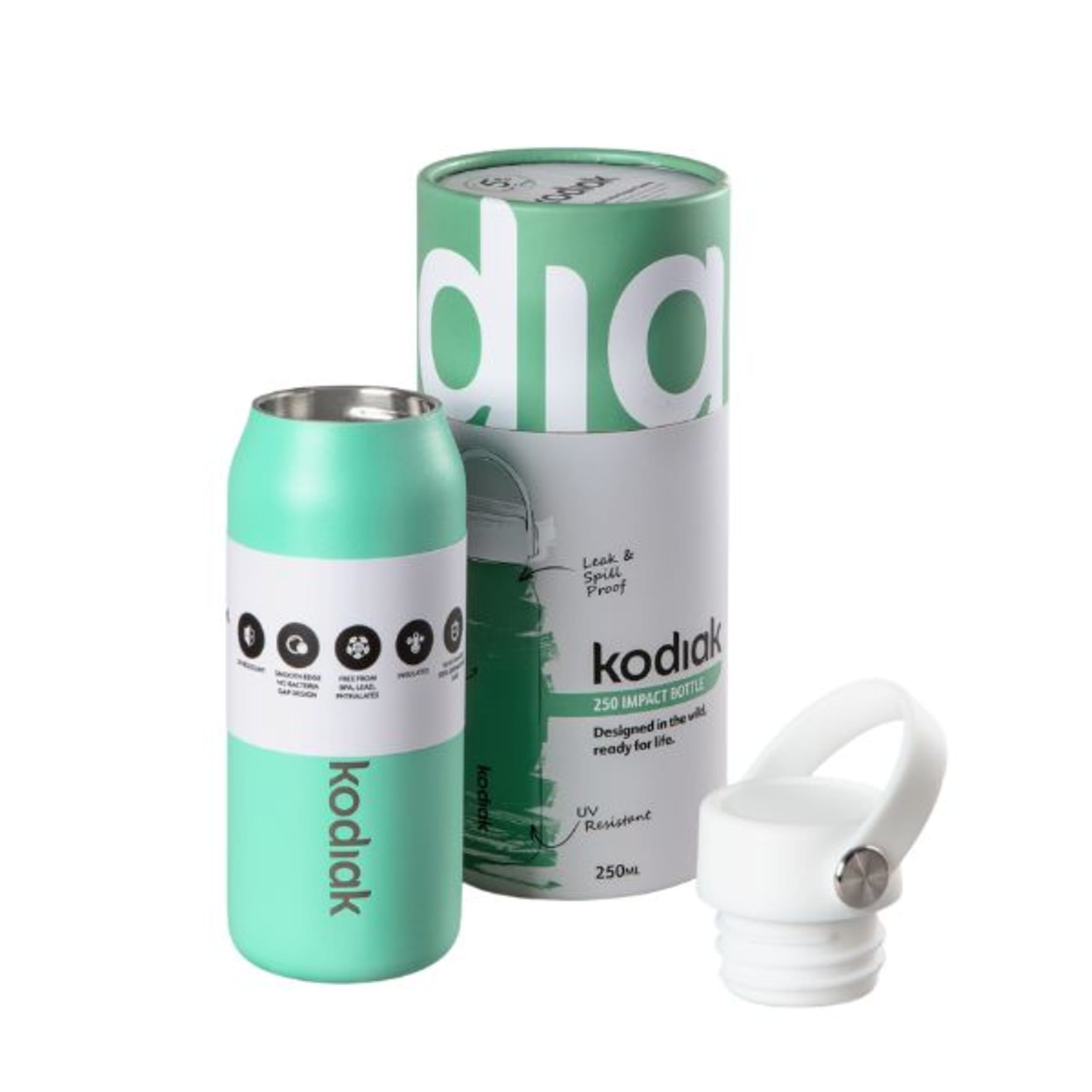 Kodiak Impact Insulated Bottle 250ml Aqua Tide