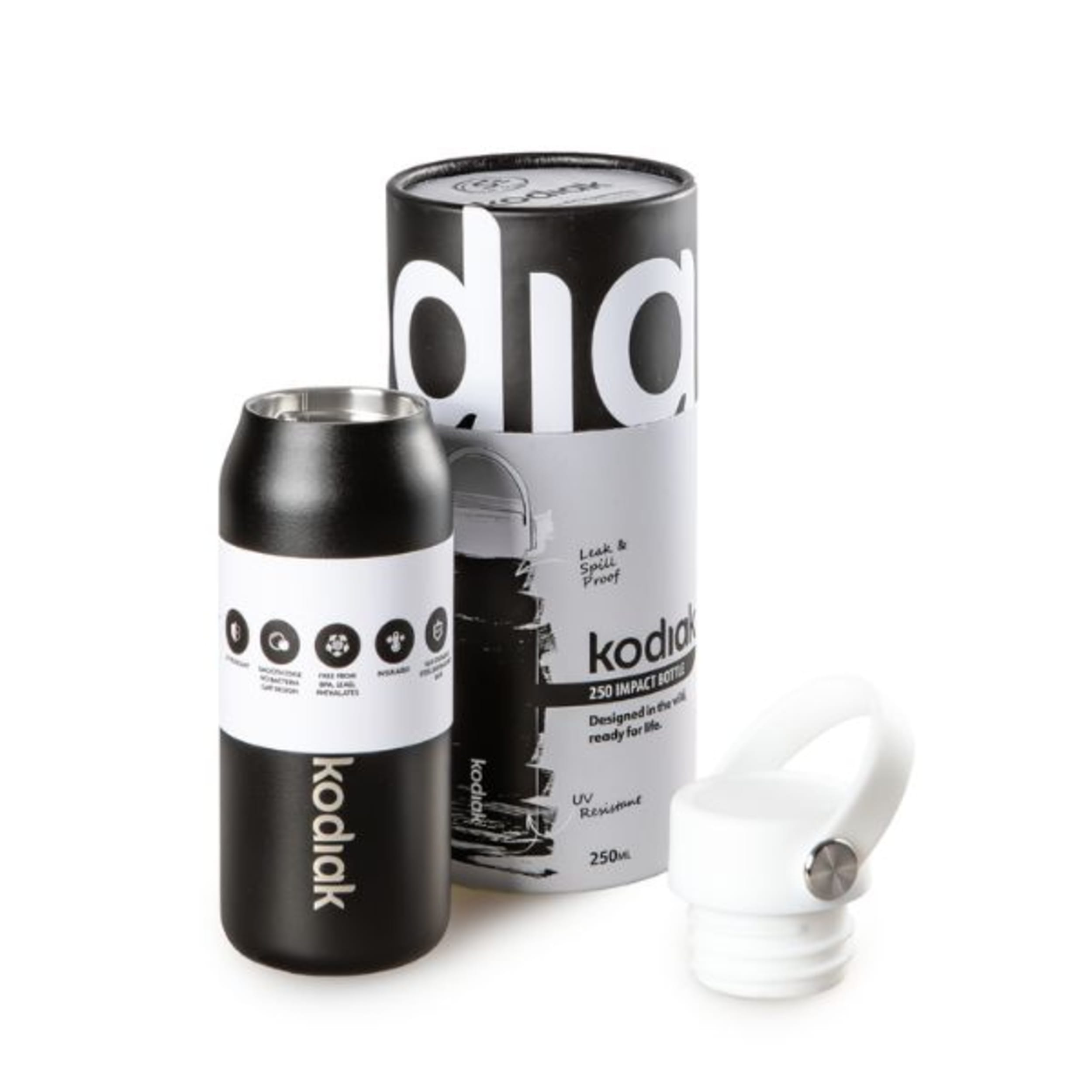 Kodiak Impact Insulated Bottle 250ml Black Moon