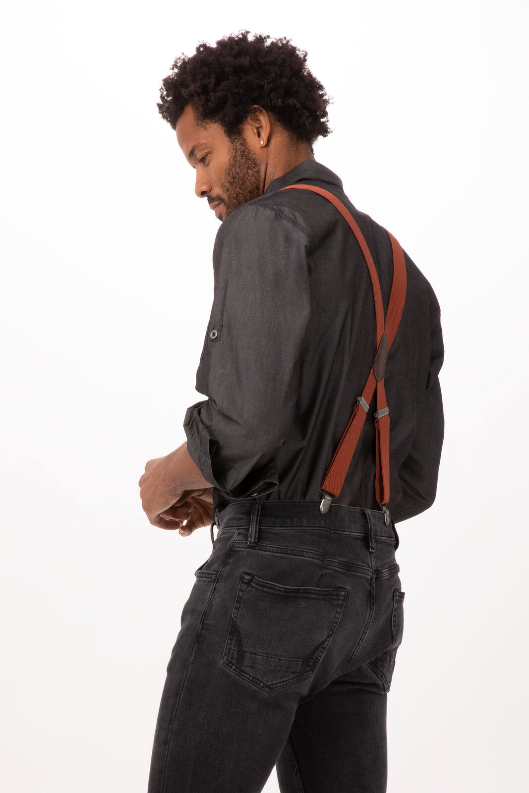 Chef Works Pant Suspenders - Clay