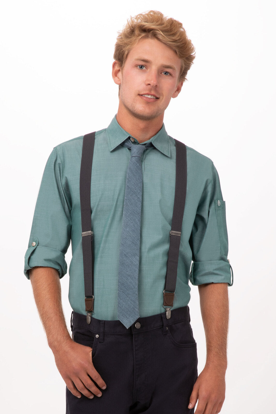 Chef Works Pant Suspenders - Grey