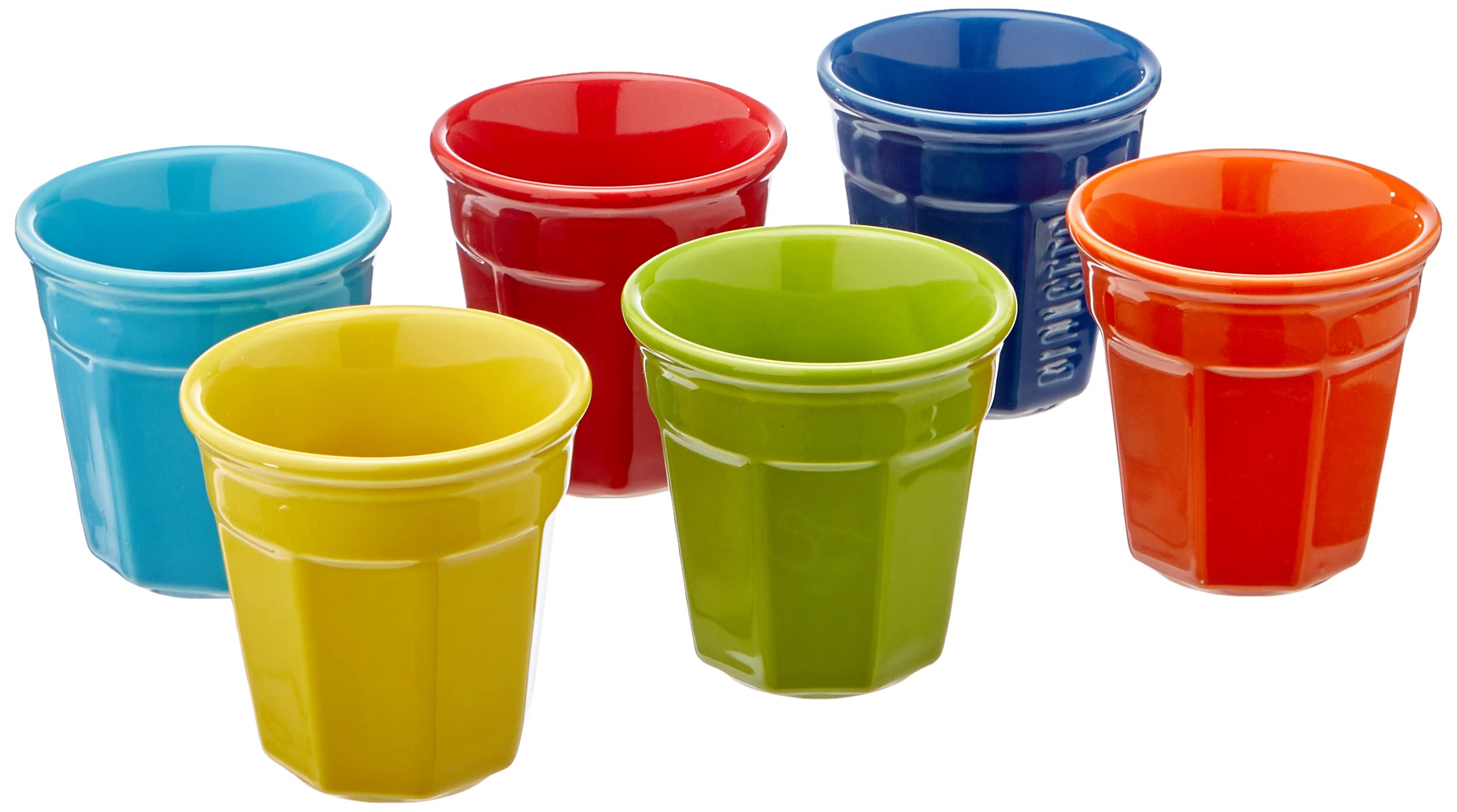 Bialetti Bicchierini Octagonal Multicolour 90ml – Set of 6 Espresso Cups