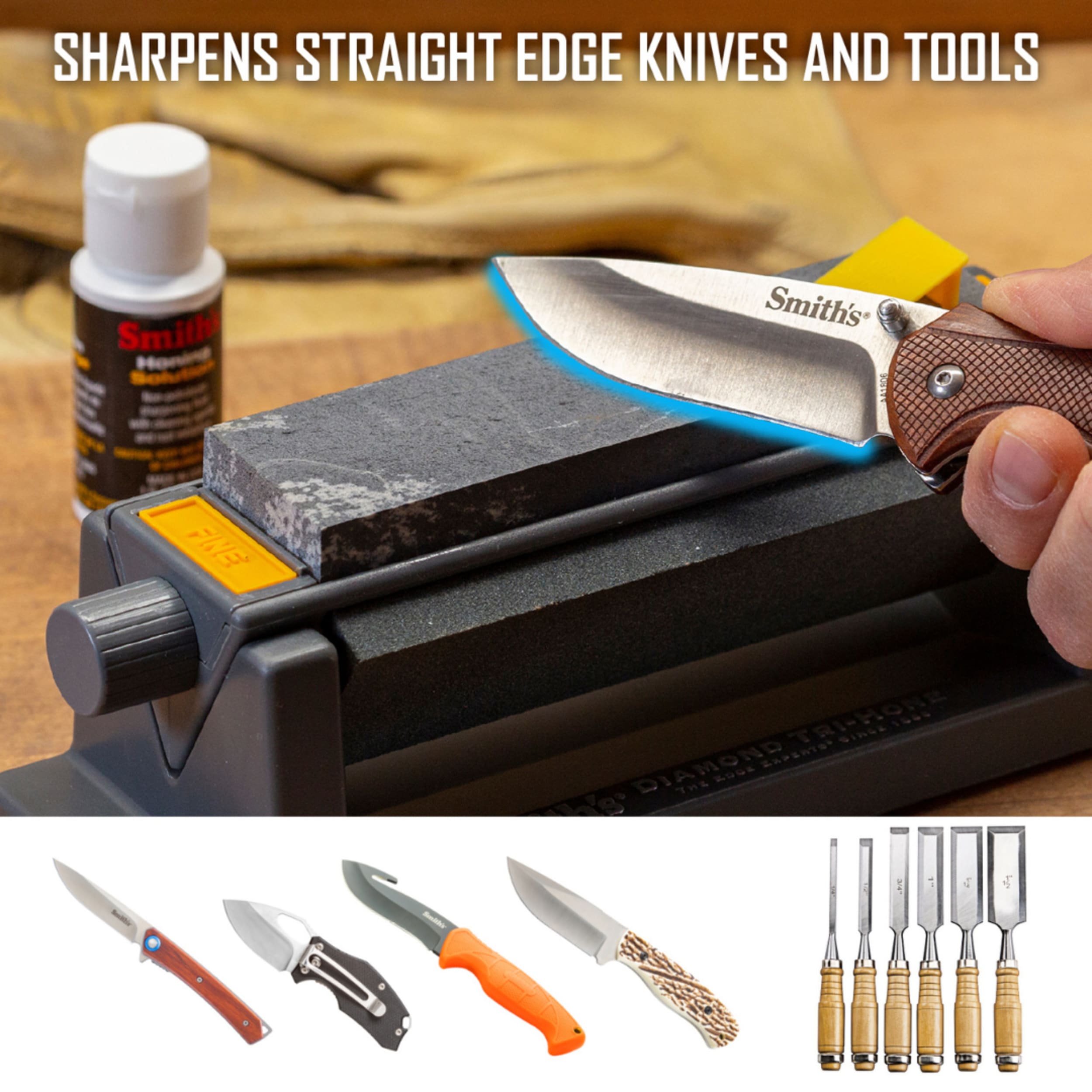 Smith's Three Stone Sharpening System 15cm (6in)