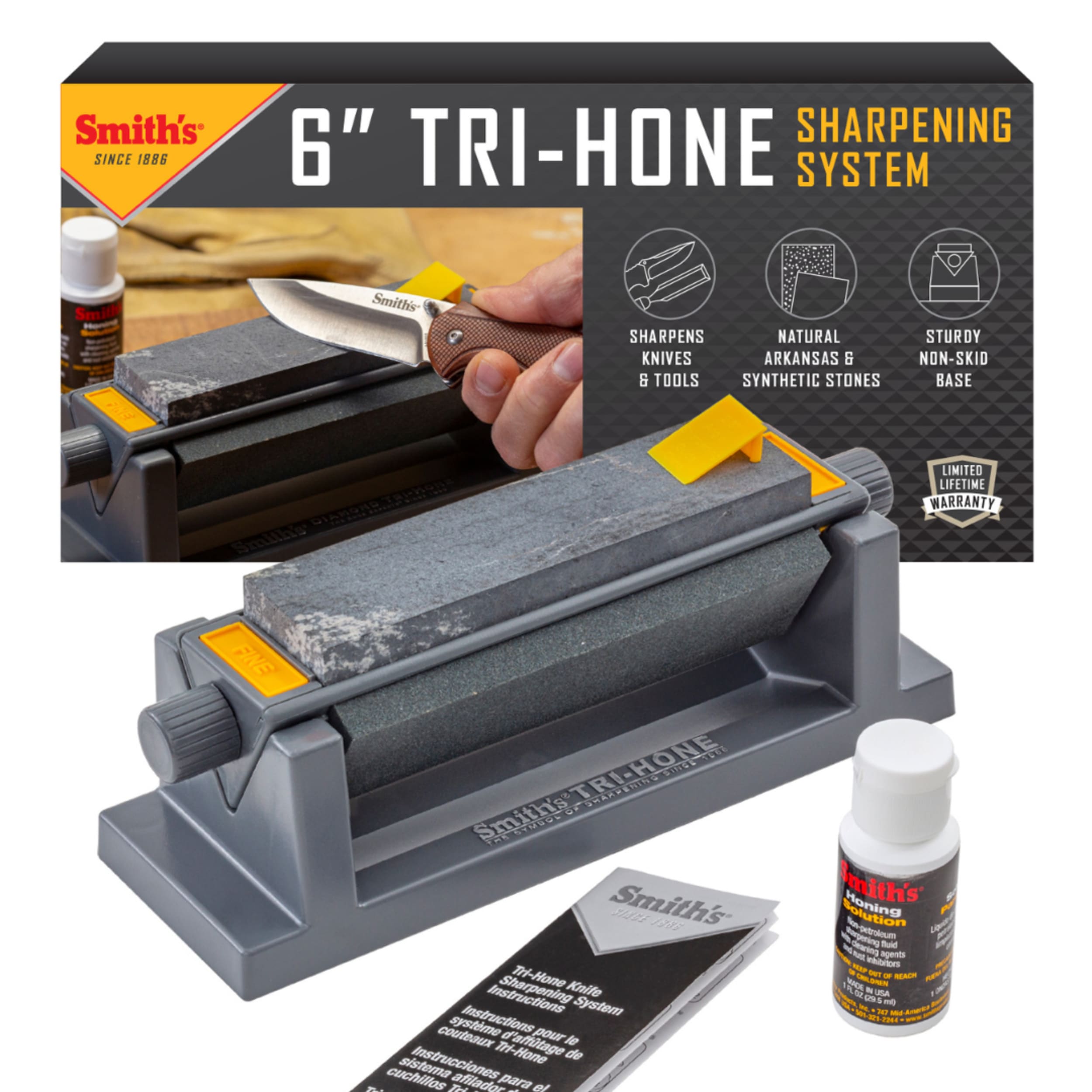 Smith's Three Stone Sharpening System 15cm (6in)