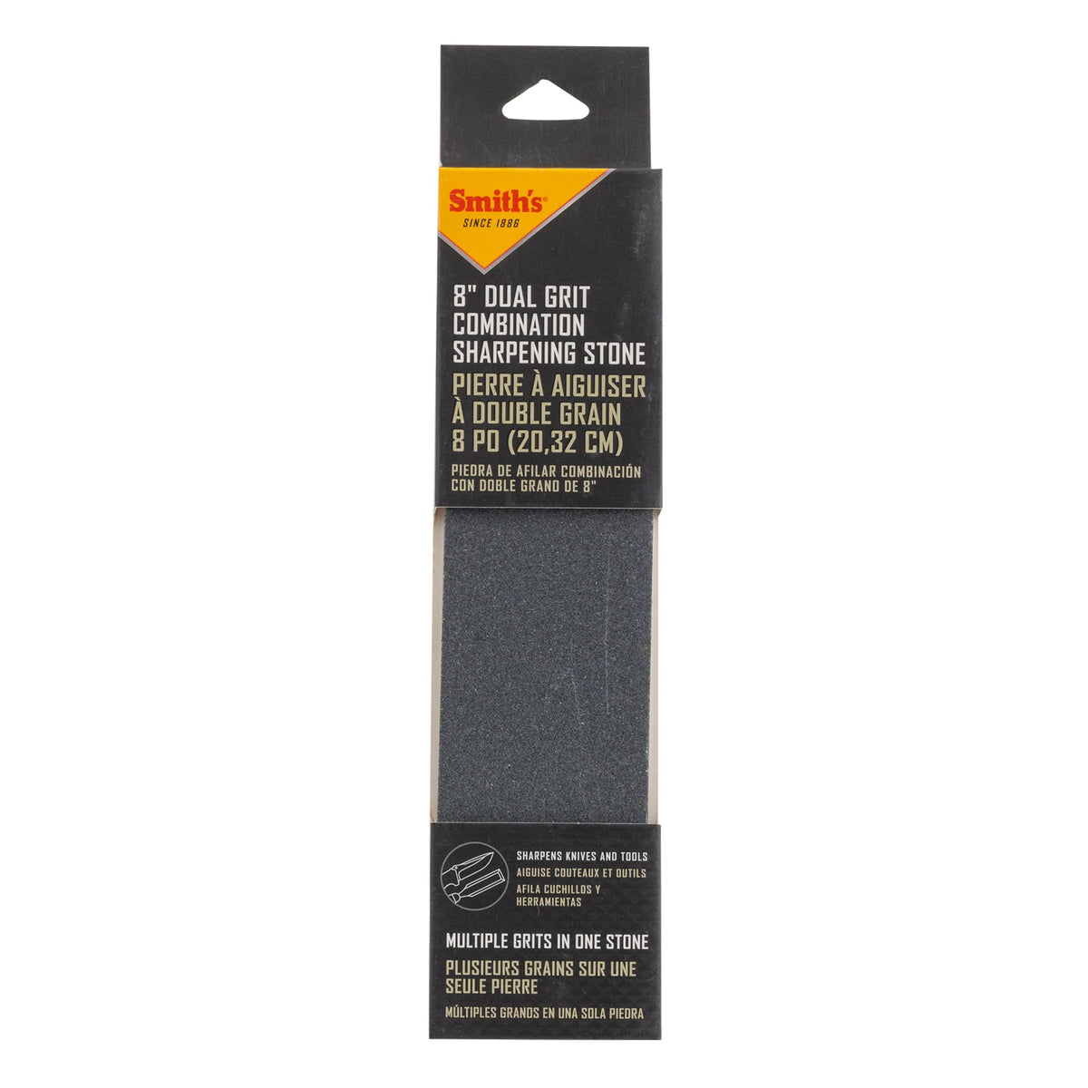 Smith's Dual Grit Combination Sharpening Stone 20cm (8in)